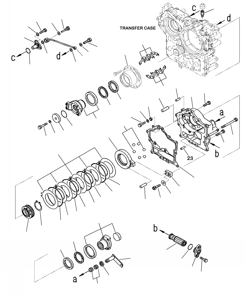 Wheel Loaders Komatsu / WA250-6 S/N A76001-UP(WA250-0E) / F2420-55A0 TRANSFER CASE (5/5)(F-013 : F2420-55A0)