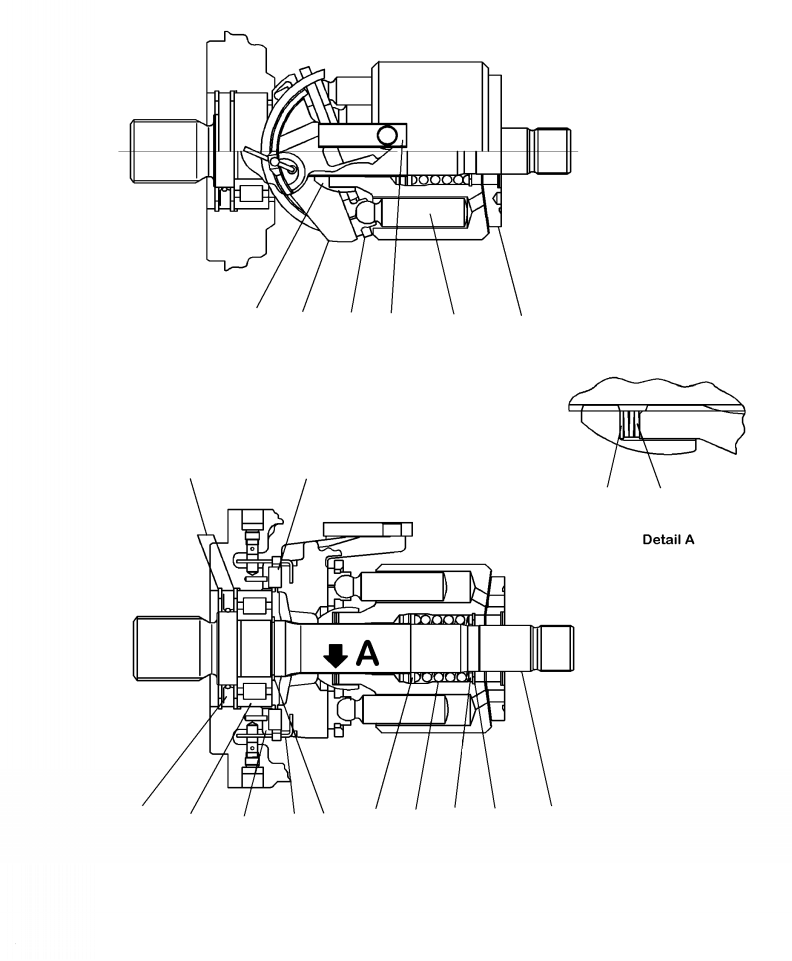 Wheel Loaders Komatsu / WA250-6 S/N A76001-UP(WA250-0E) / F2430-03A0 HST VARIABLE PUMP (2/14)(F-021 : F2430-03A0)