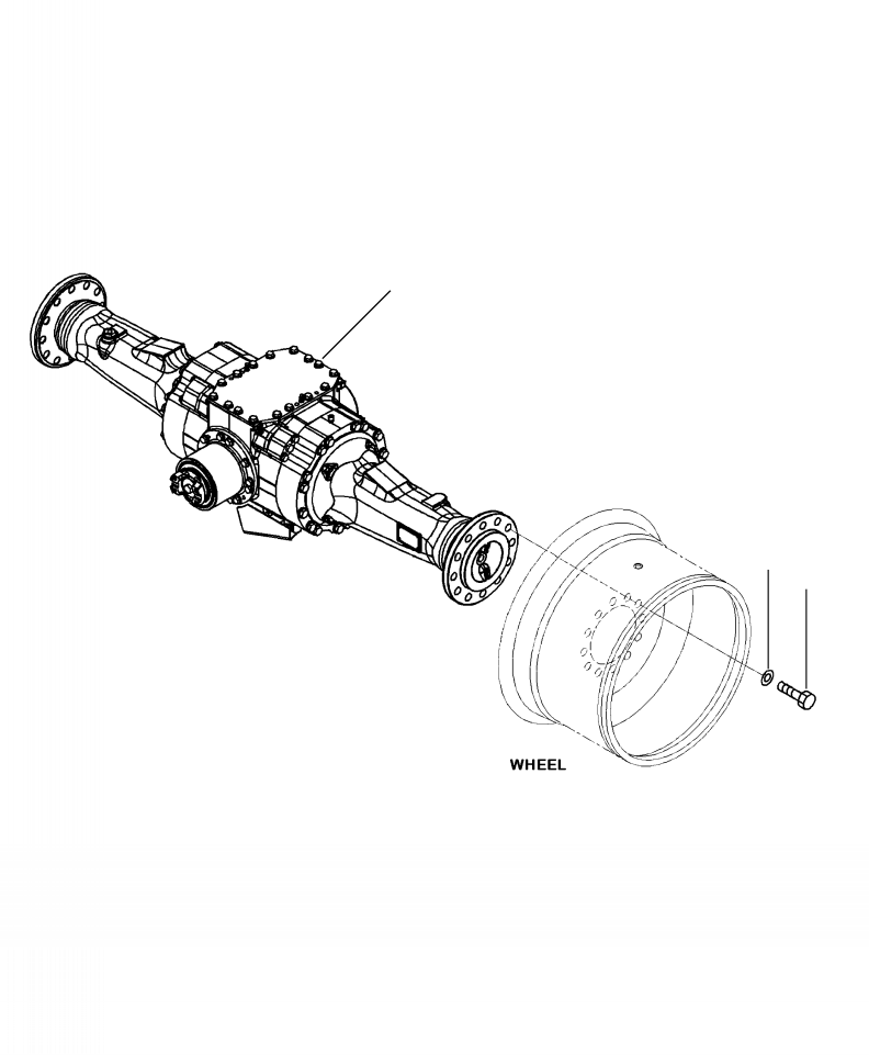 Wheel Loaders Komatsu / WA250-6 S/N A76001-UP(WA250-0E) / F4500-01A0 REAR AXLE MOUNTING(F-117 : F4500-01A0)