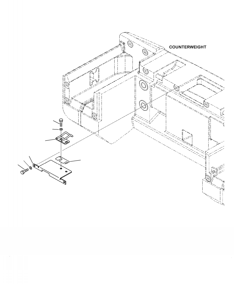 Wheel Loaders Komatsu / WA250-6 S/N A76001-UP(WA250-0E) / M4100-09A0 HOOD COVER AND STRIKER(M-019 : M4100-09A0)