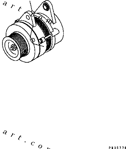 Wheel Loaders Komatsu / WA320-6 S/N B20001-UP(WA320-6) / Alternator, 60Amp.(B000402 : AEE00-002002)