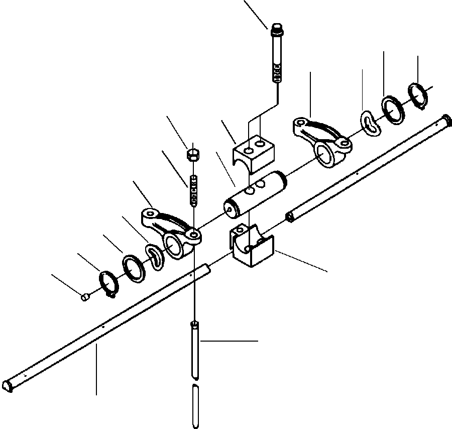 Wheel Loaders Komatsu / WA320-3L S/N A30001-UP(WA3203) / FIG. A1109-A3A1 ROCKER LEVER(A-004 : A1109-A3A1)