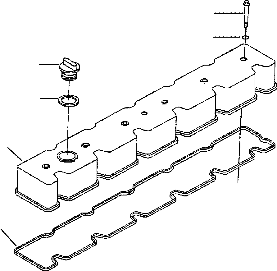 Wheel Loaders Komatsu / WA320-3L S/N A30001-UP(WA3203) / FIG. A1112-A3A5 VALVE COVER - SQUARE BREATHER(A-008 : A1112-A3A5)