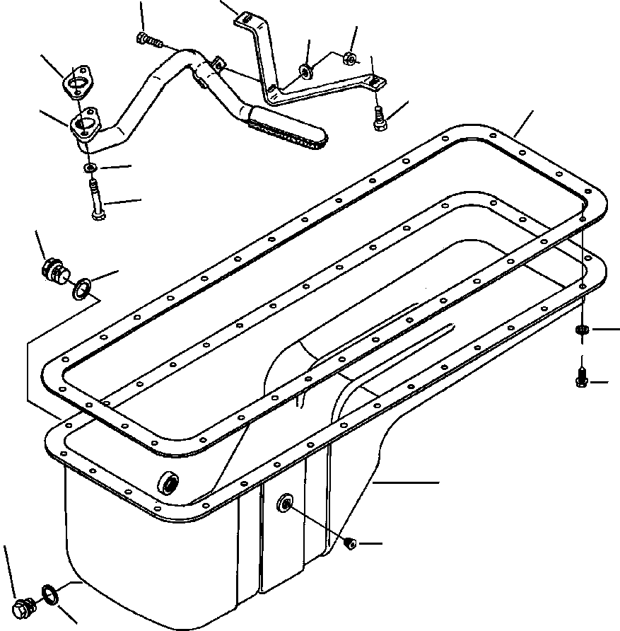 Wheel Loaders Komatsu / WA320-3L S/N A30001-UP(WA3203) / FIG. A2115-A3A3 OIL PAN(A-028 : A2115-A3A3)
