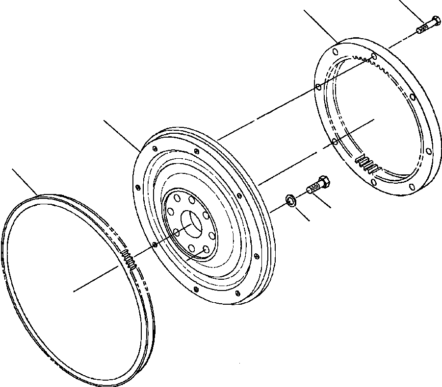 Wheel Loaders Komatsu / WA320-3L S/N A30001-UP(WA3203) / FIG. A2118-A3A2 FLYWHEEL(A-030 : A2118-A3A2)