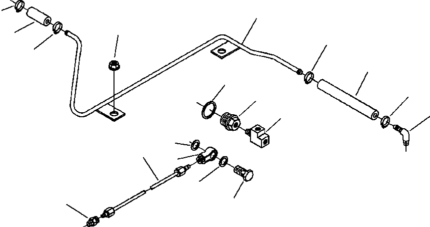 Wheel Loaders Komatsu / WA320-3L S/N A30001-UP(WA3203) / FIG. A4207-A3A9 AIR FUEL CONTROL PIPING - TWO HOSE CONNECTION(A-060 : A4207-A3A9)