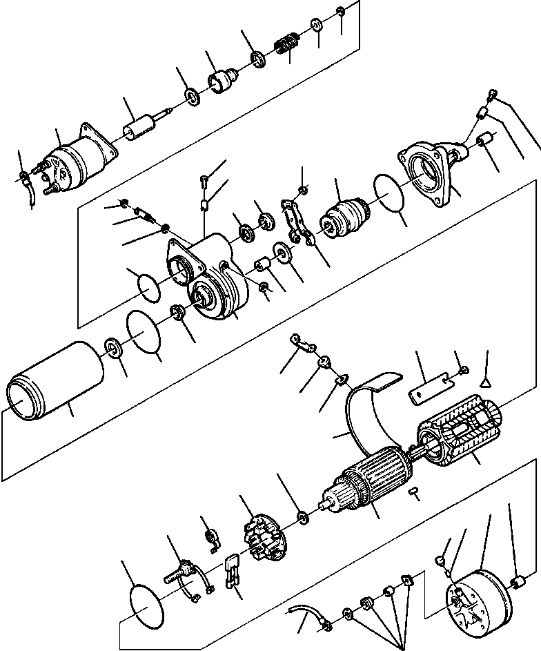 Wheel Loaders Komatsu / WA320-3L S/N A30001-UP(WA3203) / FIG. A6112-A3A4 STARTING MOTOR - 42MT - TYPE 400 - 24V(A-088 : A6112-A3A4)