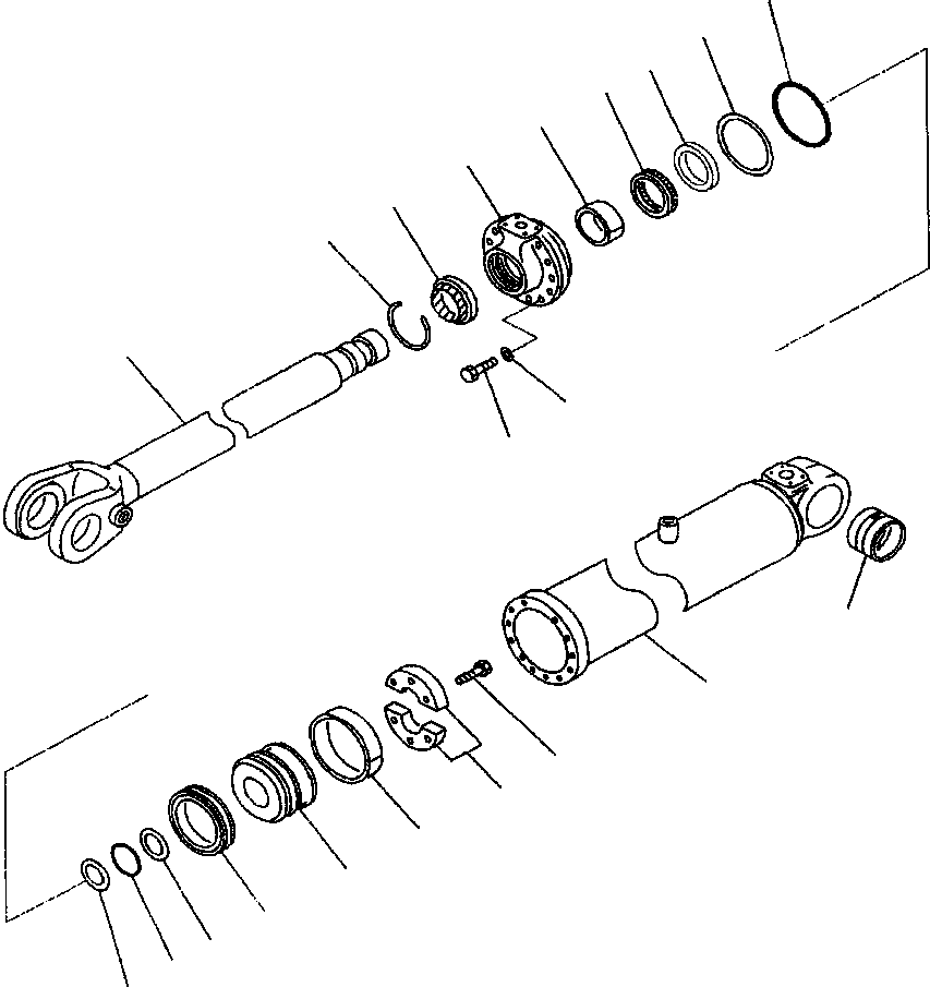 Wheel Loaders Komatsu / WA320-3L S/N A30001-UP(WA3203) / FIG. T4140-03A0 CYLINDER ASSEMBLY - LIFT ARM(T-026 : T4140-03A0)