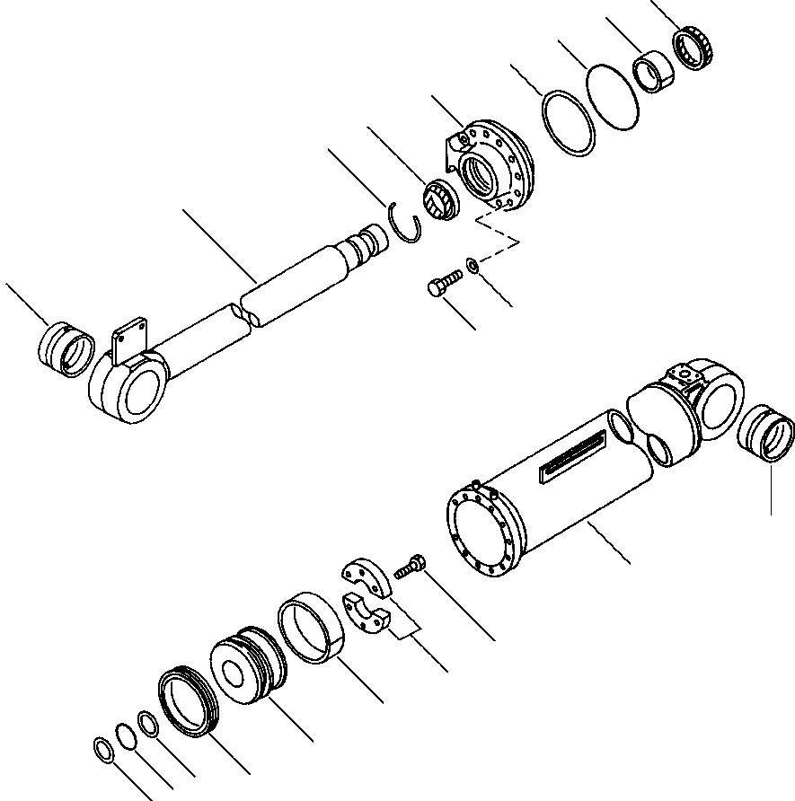 Wheel Loaders Komatsu / WA320-3L S/N A30001-UP(WA3203) / FIG. T4150-04A0 CYLINDER ASSEMBLY - DUMP - HIGH LIFT(T-032 : T4150-04A0)