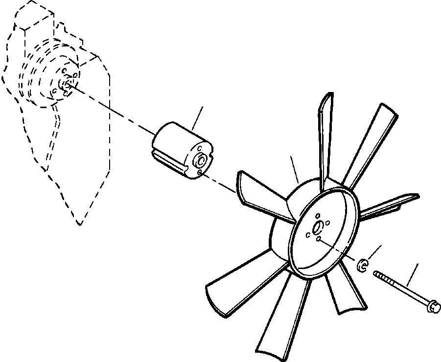 Wheel Loaders Komatsu / WA320-3MC S/N A31001-Up(WA3203AP) / FIG NO. B5030-A2A6 COOLING FAN(B-028 : B5030W32.001)