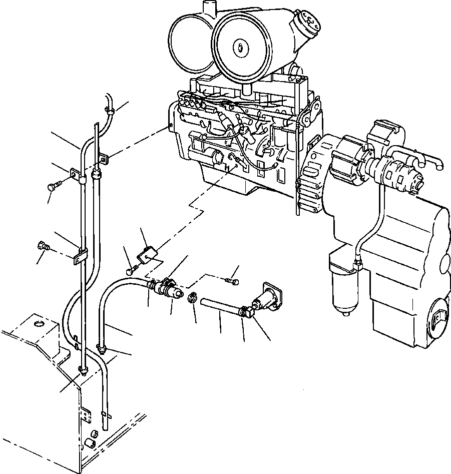 Wheel Loaders Komatsu / WA320-3MC S/N A31001-Up(WA3203AP) / FIG NO. D0100-02A0 FUEL PIPING(D-004 : D0100W32.002)