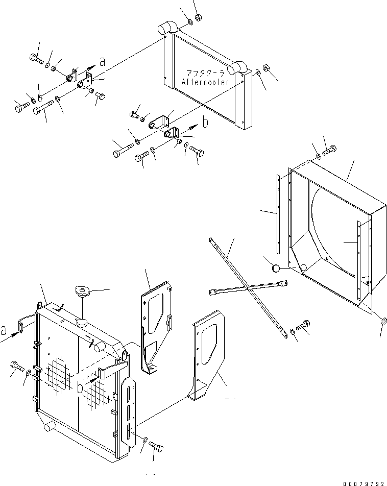 Wheel Loaders Komatsu / WA380-5L S/N A52001-UP(WA380-0E) / RADIATOR(060010 : C0110-01A0)