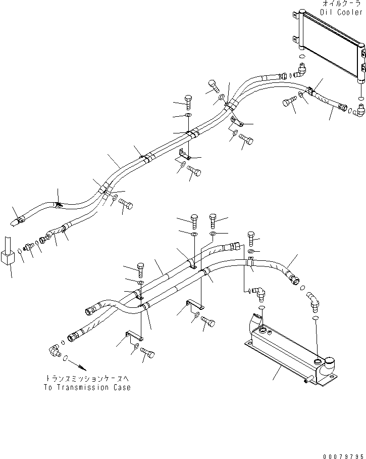 Wheel Loaders Komatsu / WA380-5L S/N A52001-UP(WA380-0E) / COOLING LINE(060080 : C0120-01A0)