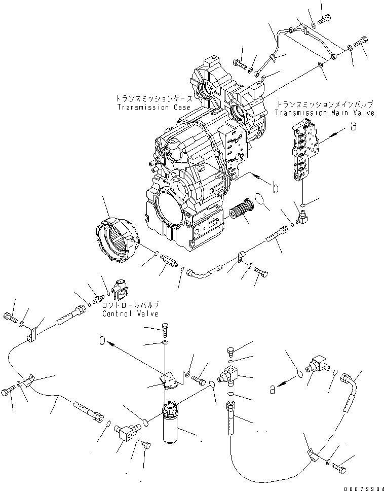 Wheel Loaders Komatsu / WA380-5L S/N A52001-UP(WA380-0E) / TRANSMISSION (TRANSMISSION PIPING)(150200 : F4350-61A0)