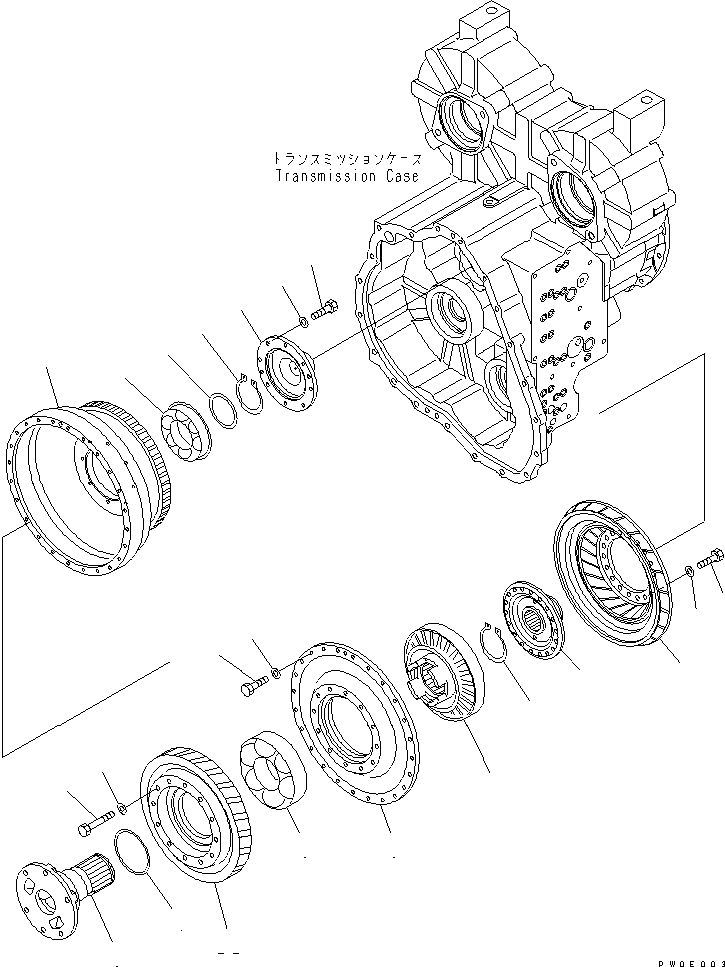 Wheel Loaders Komatsu / WA380-5L S/N A52001-UP(WA380-0E) / TRANSMISSION (TORQUE CONVERTER)(150220 : F4350-63A0)