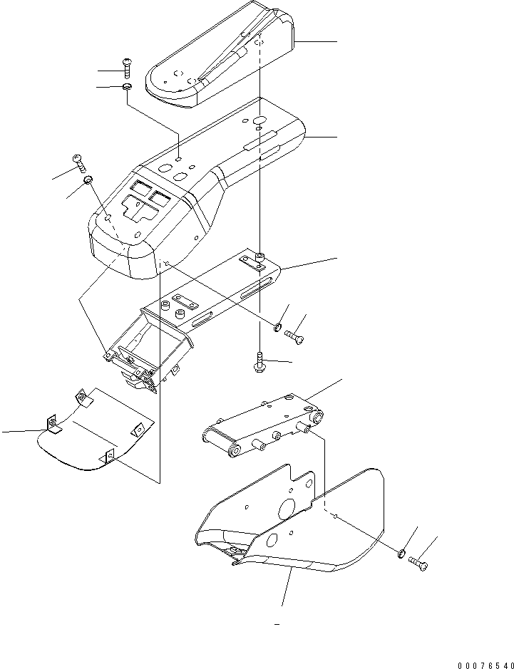 Wheel Loaders Komatsu / WA380-5L S/N A52001-UP(WA380-0E) / JOYSTICK STEERING (COVER)(240080 : K0110-06A1)