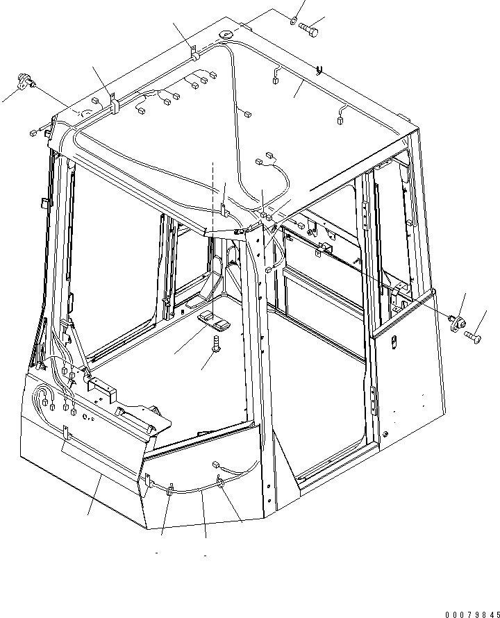 Wheel Loaders Komatsu / WA380-5L S/N A52001-UP(WA380-0E) / ROPS CAB (INTERIOR LIGHTS)(#A52001-A52189)(240150 : K0210-05A0)