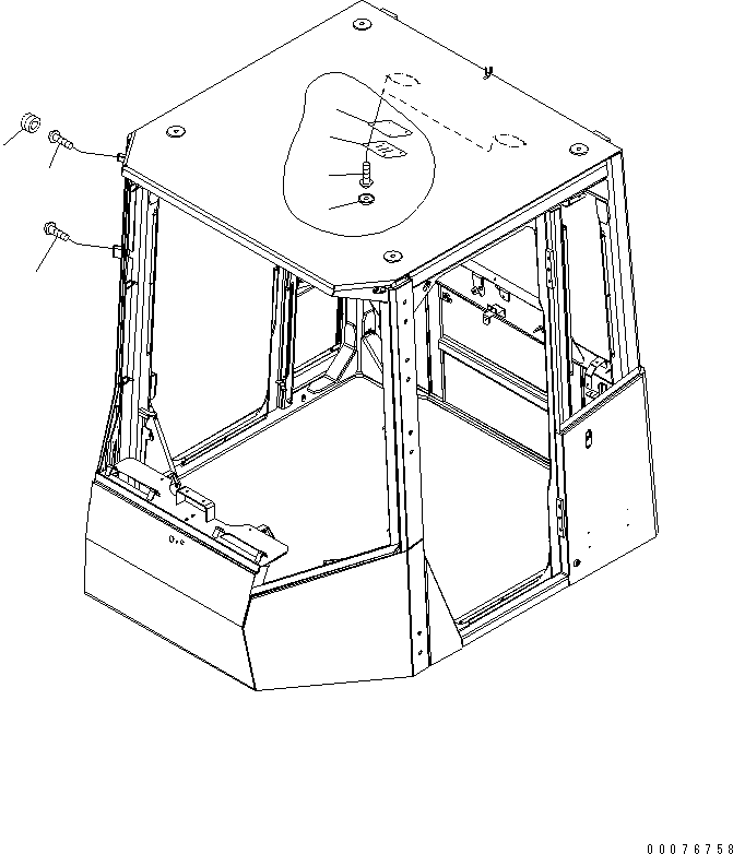 Wheel Loaders Komatsu / WA380-5L S/N A52001-UP(WA380-0E) / ROPS CAB (NO RADIO SPEAKER COVERS)(#A52001-A52189)(240300 : K0210-20A2)