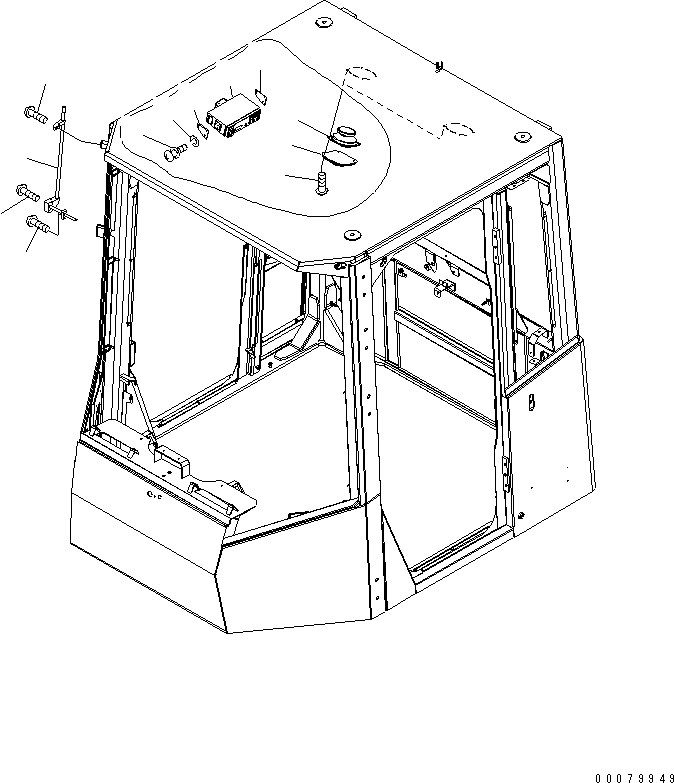 Wheel Loaders Komatsu / WA380-5L S/N A52001-UP(WA380-0E) / ROPS CAB (RADIO)(#A52001-A52189)(240390 : K0210-30A1)