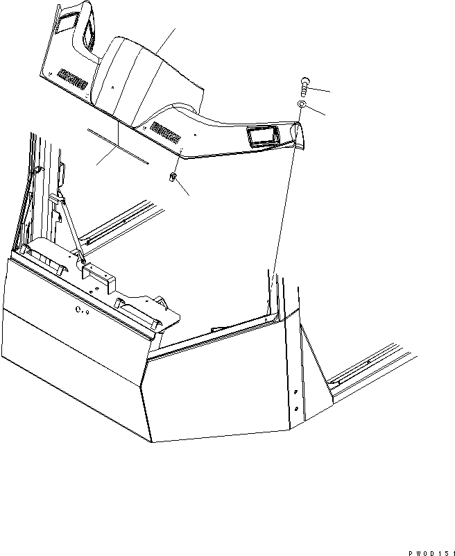 Wheel Loaders Komatsu / WA380-5L S/N A52001-UP(WA380-0E) / ROPS CAB (FRITZMEIER) (CAB ACCESSORIES)(#A52190-)(240540 : K0210-45A0)