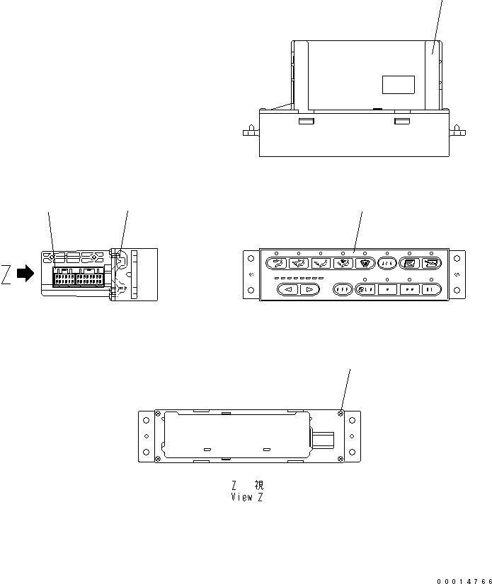 Wheel Loaders Komatsu / WA380-5L S/N A52001-UP(WA380-0E) / CONTROL PANEL (INNER PARTS)(240560 : K0210-51A0)