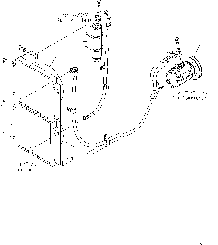 Wheel Loaders Komatsu / WA380-5L S/N A52001-UP(WA380-0E) / AIR CONDITIONER(240630 : K0710-01A0)
