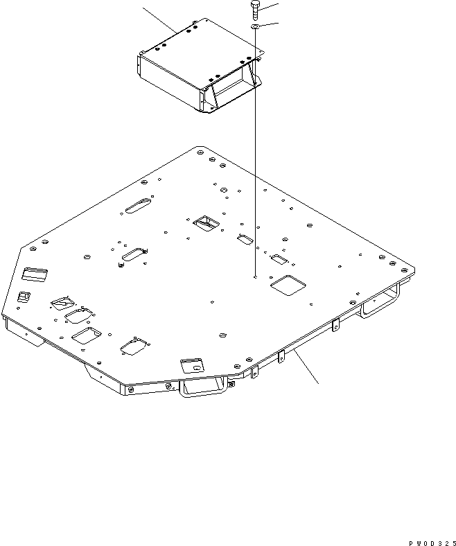 Wheel Loaders Komatsu / WA380-5L S/N A52001-UP(WA380-0E) / FLOOR FRAME(240790 : K4200-01A0)