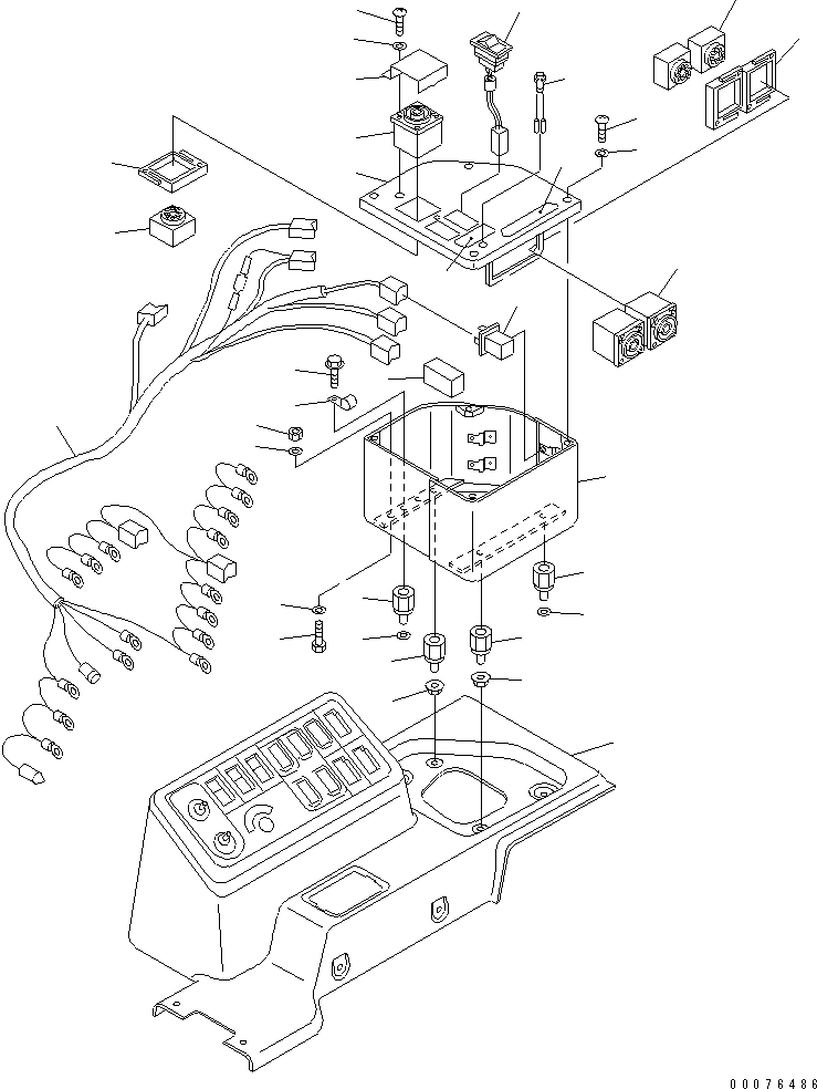 Wheel Loaders Komatsu / WA380-5L S/N A52001-UP(WA380-0E) / FLOOR FRAME (WASTE HANDLER AUTO REVERSE FAN CONTROL)(240810 : K4200-05A1)