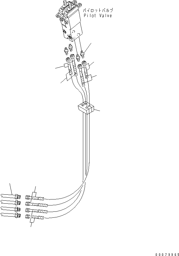 Wheel Loaders Komatsu / WA380-5L S/N A52001-UP(WA380-0E) / P.P.C. PIPING(240960 : K4200-37A0)