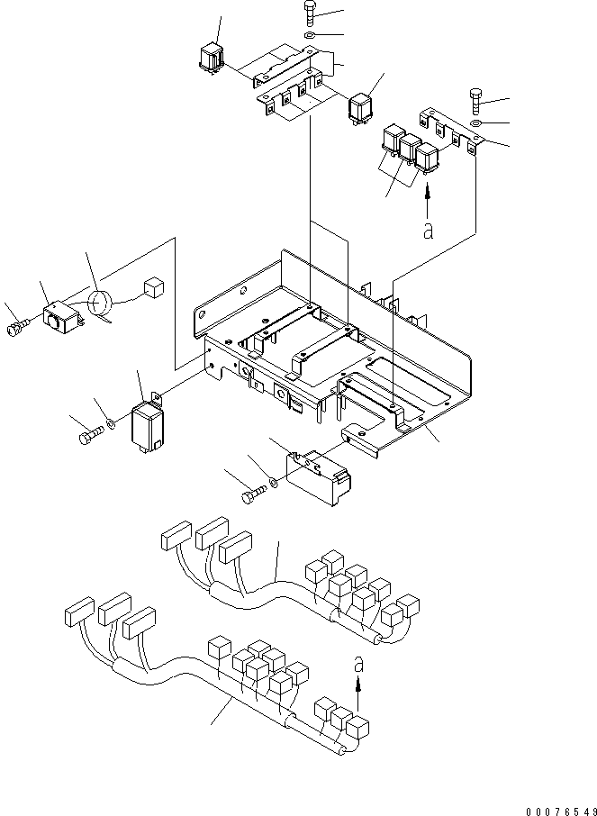 Wheel Loaders Komatsu / WA380-5L S/N A52001-UP(WA380-0E) / FLOOR FRAME (RELAY)(241020 : K4210-09A0)