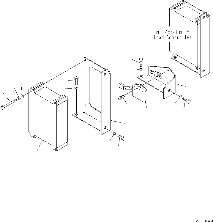 Wheel Loaders Komatsu / WA380-5L S/N A52001-UP(WA380-0E) / FLOOR FRAME (CONTROLLER)(241040 : K4210-11A0)