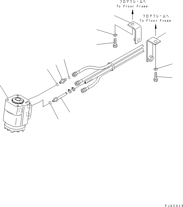 Wheel Loaders Komatsu / WA380-5L S/N A52001-UP(WA380-0E) / STEERING WHEEL AND COLUMN (ORBITROL VALVE MOUNTING)(241120 : K4420-03A0)
