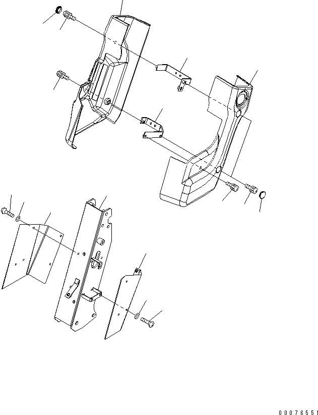 Wheel Loaders Komatsu / WA380-5L S/N A52001-UP(WA380-0E) / STEERING WHEEL AND COLUMN (COVER)(241140 : K4420-05A0)