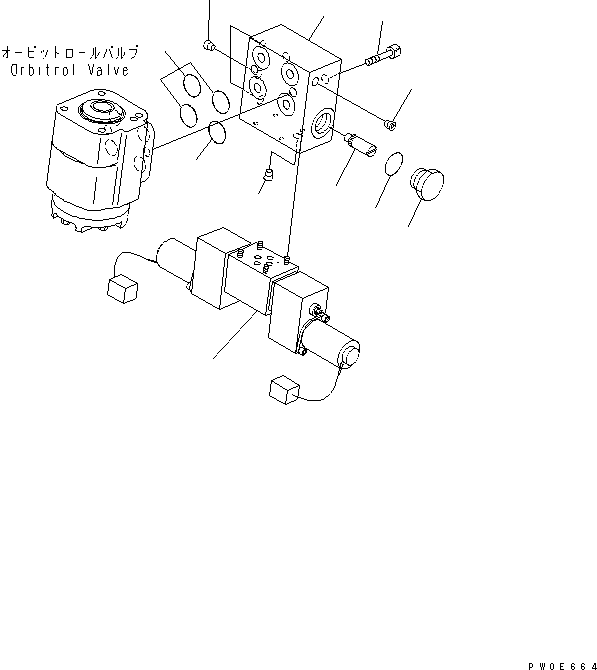 Wheel Loaders Komatsu / WA380-5L S/N A52001-UP(WA380-0E) / FLOOR FRAME (JOYSTICK STEERING VALVE)(241150 : K4420-06A0)