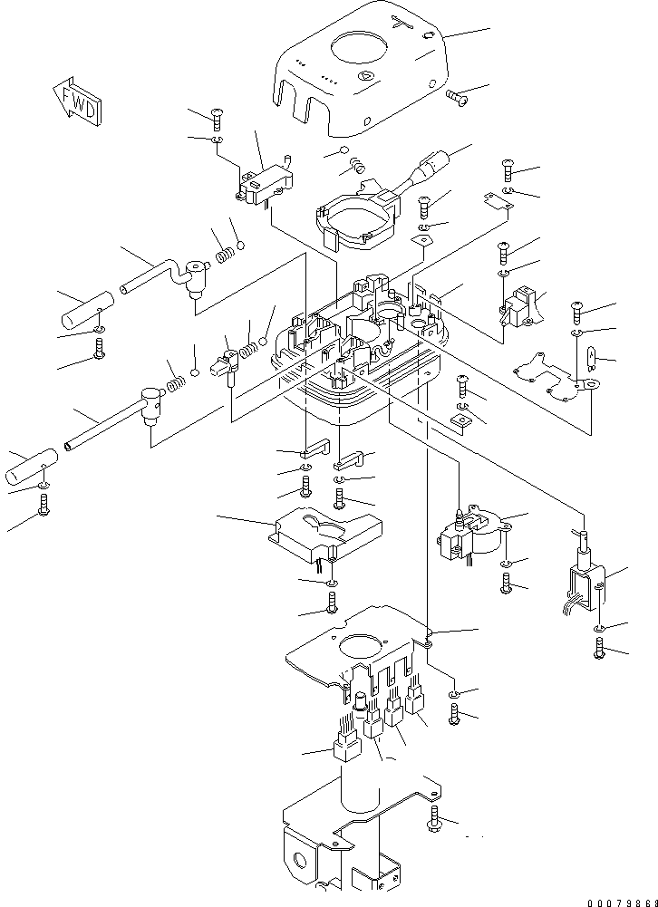 Wheel Loaders Komatsu / WA380-5L S/N A52001-UP(WA380-0E) / TRANSMISSION CONTROL SWITCH(241160 : K4430-01A0)