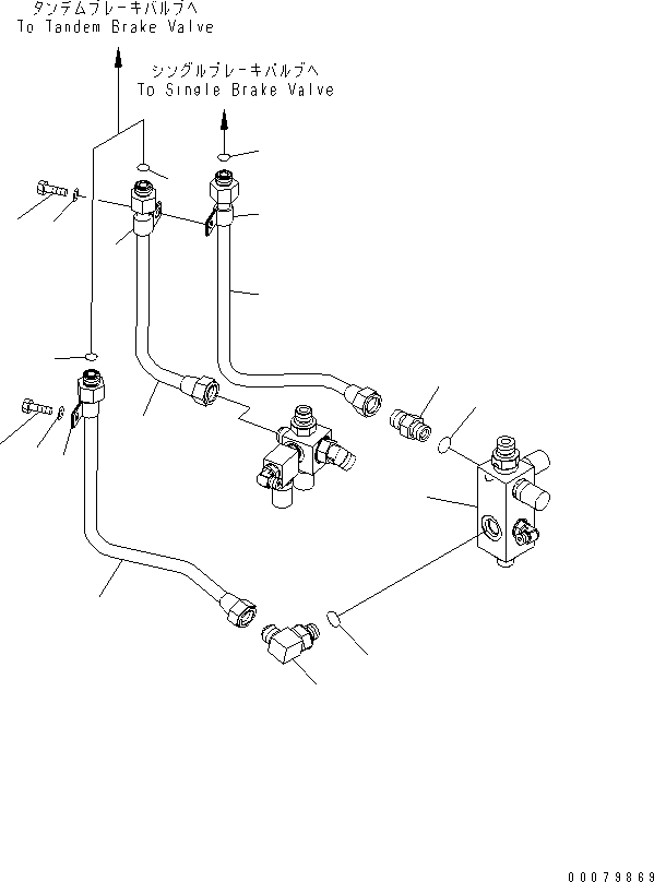 Wheel Loaders Komatsu / WA380-5L S/N A52001-UP(WA380-0E) / ACCUMULATOR BRAKE PIPING(241170 : K4460-01A0)
