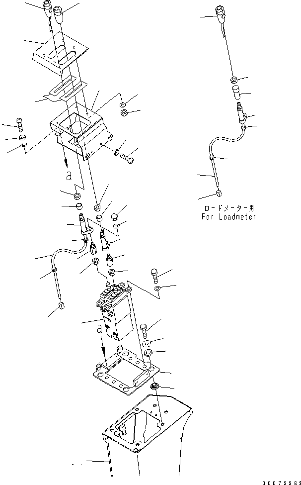 Wheel Loaders Komatsu / WA380-5L S/N A52001-UP(WA380-0E) / LOADER CONTROL (2-SPOOL LEVERS) (WITH OR WITHOUT LOAD METER)(241340 : K4500-03A1)
