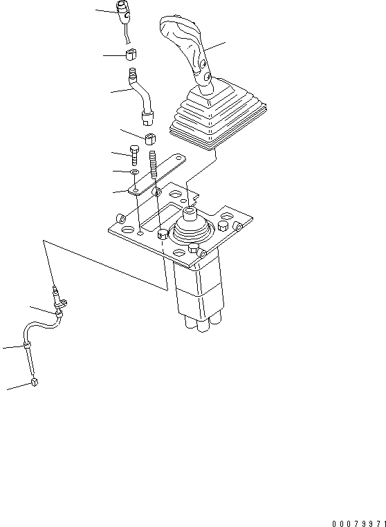 Wheel Loaders Komatsu / WA380-5L S/N A52001-UP(WA380-0E) / LOADER CONTROL (MULTIFUNCTION LEVER AND LOAD METER)(241370 : K4500-03A5)
