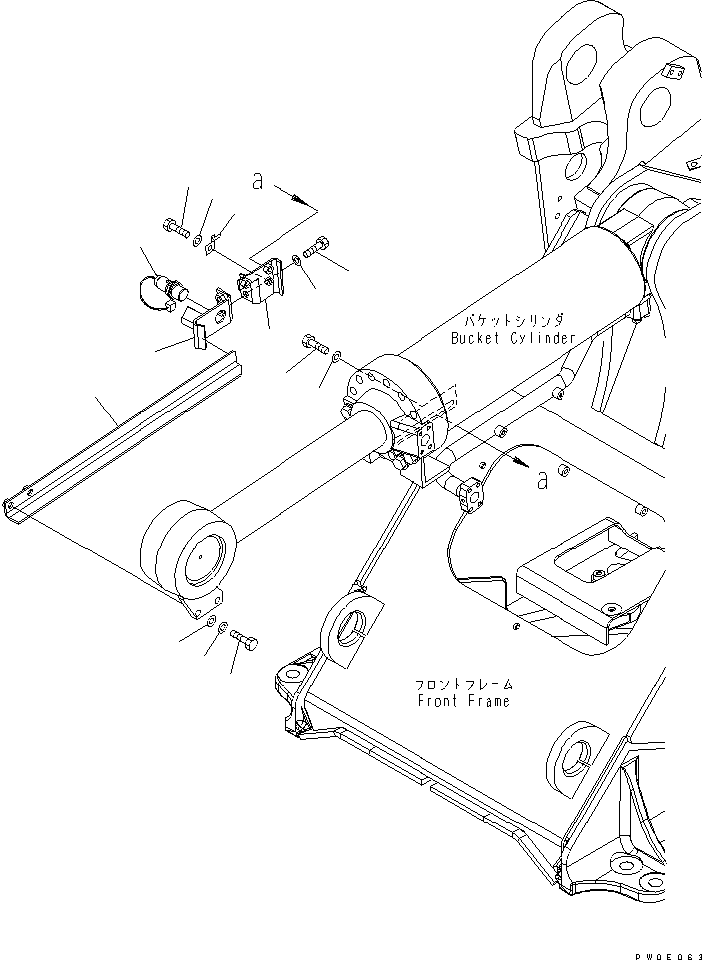Wheel Loaders Komatsu / WA380-5L S/N A52001-UP(WA380-0E) / BUCKET POSITIONER(241440 : K4504-01A0)