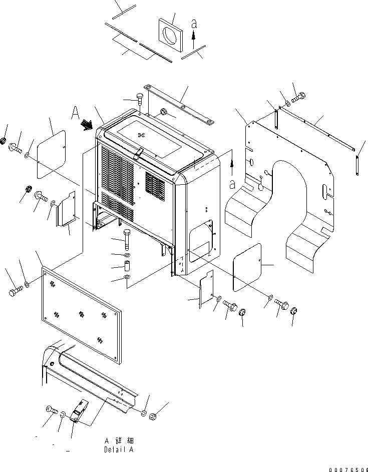 Wheel Loaders Komatsu / WA380-5L S/N A52001-UP(WA380-0E) / BULKHEAD (WASTE HANDLER)(270140 : M4102-01A1)