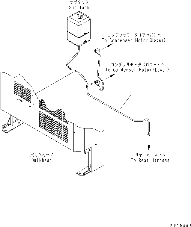 Wheel Loaders Komatsu / WA380-5L S/N A52001-UP(WA380-0E) / BULKHEAD (HARNESS)(270150 : M4102-02A0)
