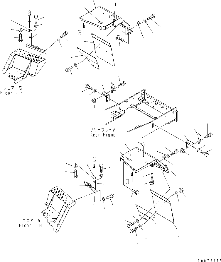 Wheel Loaders Komatsu / WA380-5L S/N A52001-UP(WA380-0E) / REAR FENDER(270170 : M4200-01A0)