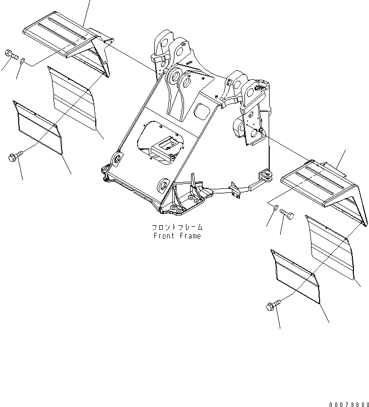 Wheel Loaders Komatsu / WA380-5L S/N A52001-UP(WA380-0E) / FRONT FENDER(270190 : M4210-01A0)