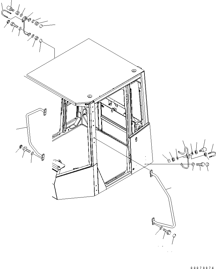 Wheel Loaders Komatsu / WA380-5L S/N A52001-UP(WA380-0E) / ROPS CAB (FRITZMEIER) (HANDRAILS)(270290 : M4410-02A0)