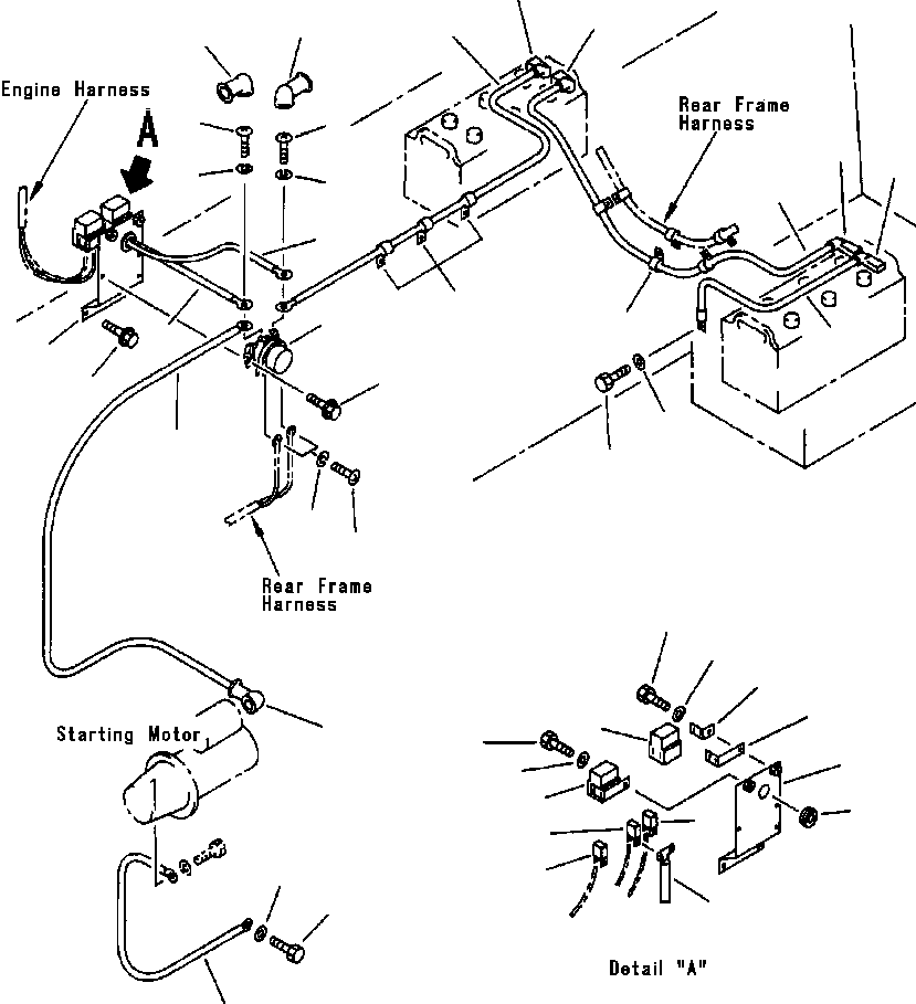 Wheel Loaders Komatsu / WA380-3L S/N A50001-UP(WA3803) / ELECTRICAL SYSTEM BATTERY LINE(01-056 : 01-056)