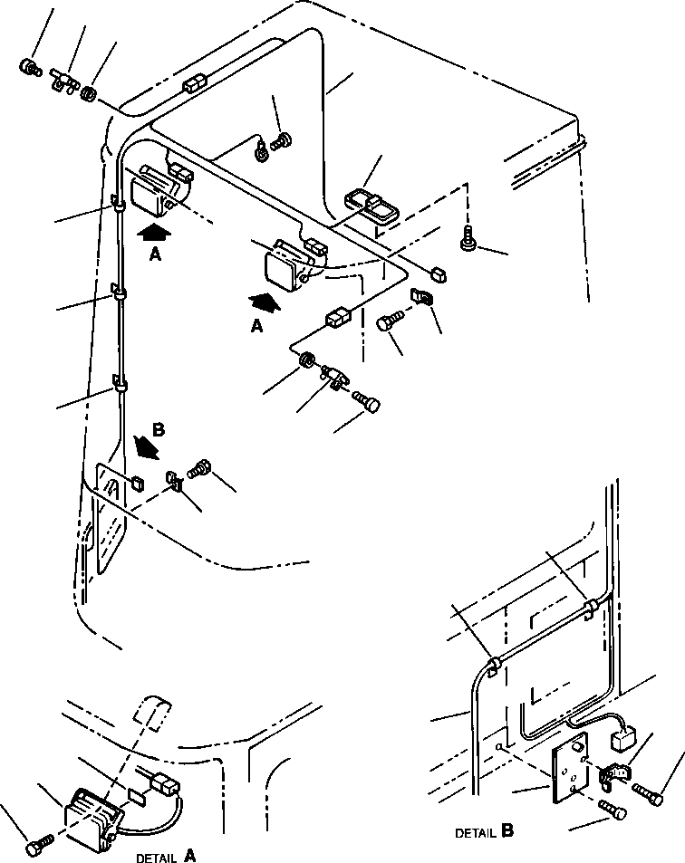 Wheel Loaders Komatsu / WA380-3L S/N A50001-UP(WA3803) / ELECTRICAL SYSTEM ROPS CAB(01-062 : 01-062)