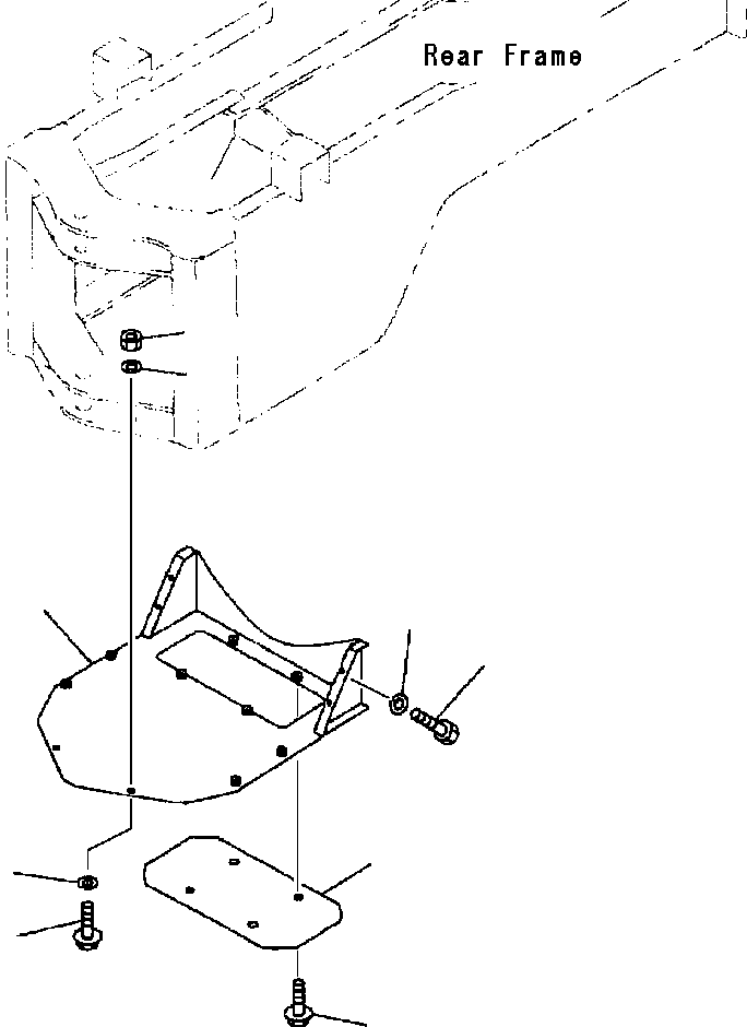 Wheel Loaders Komatsu / WA380-3L S/N A50001-UP(WA3803) / TRANSMISSION GUARD(05-016 : 05-016)