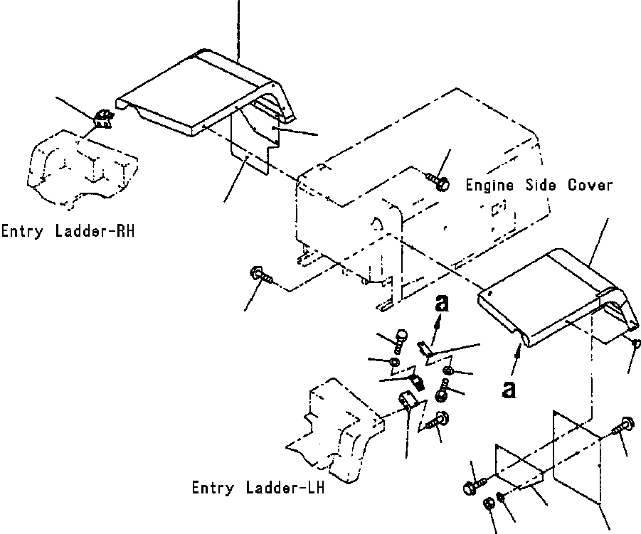 Wheel Loaders Komatsu / WA380-3L S/N A50001-UP(WA3803) / REAR FENDERS(05-042 : 05-042)