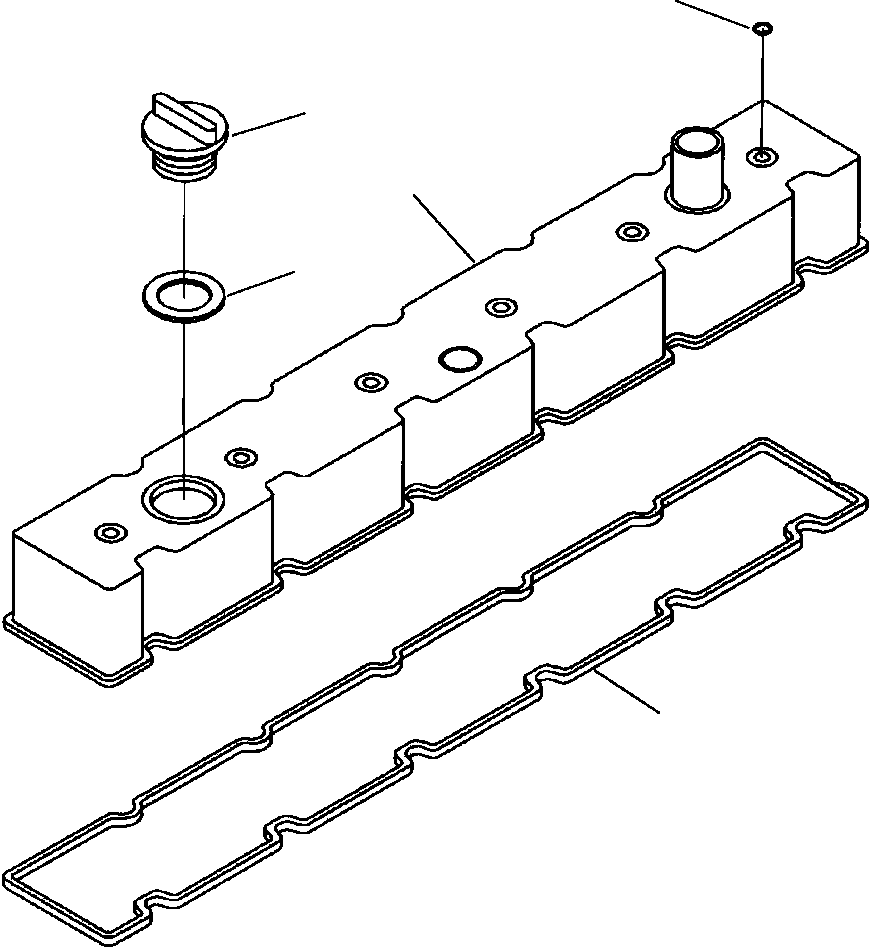 Wheel Loaders Komatsu / WA380-3L S/N A50001-UP(WA3803) / VALVE COVER(E1-006 : E1-006)