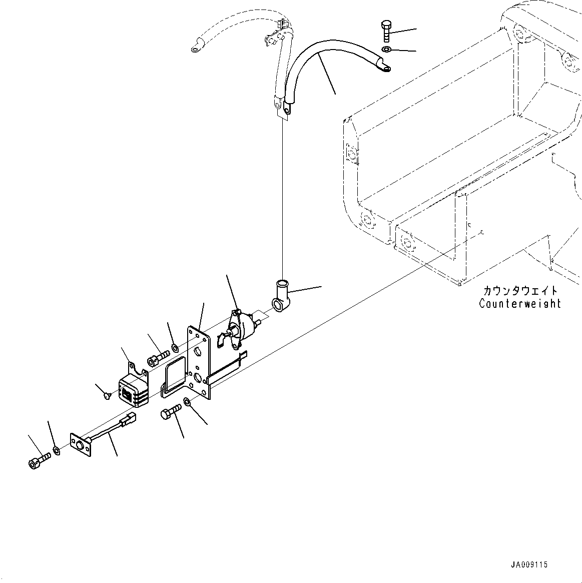 Wheel Loaders Komatsu / WA380-7 S/N H62051-UP(WA380_7H) / Battery Box, for Road Traffic Regulation, Switch(E003005 : E0120-002005)